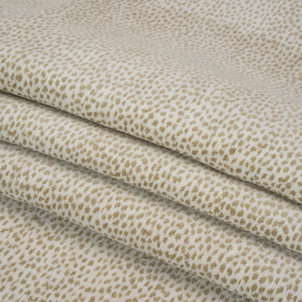 Upholstery Chenille - Parchment Spotted - Remus Collection