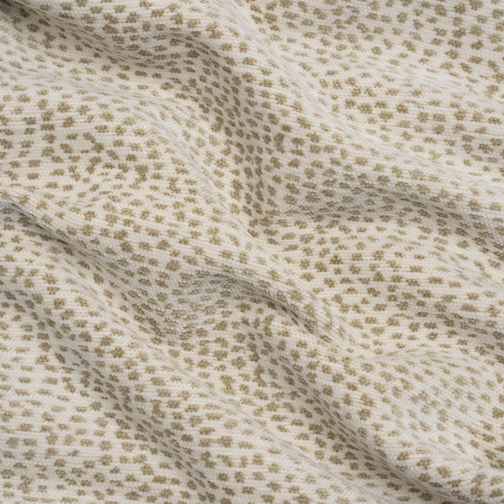 Upholstery Chenille - Parchment Spotted - Remus Collection