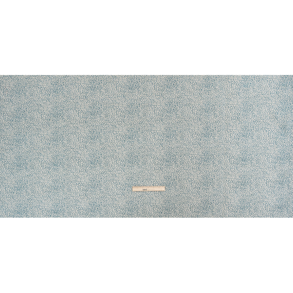 Upholstery Chenille - Teal Spotted - Remus Collection