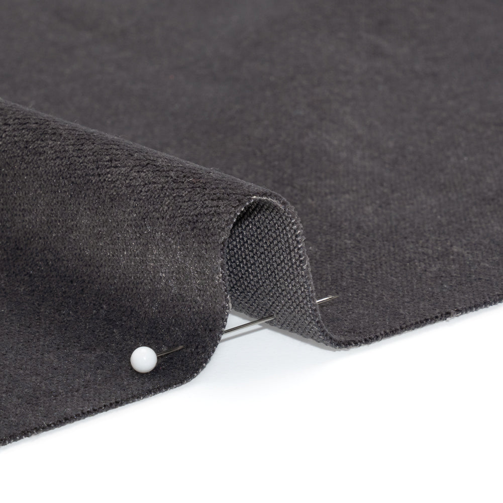 Low Pile Upholstery Velvet - Pewter - Somerset Collection
