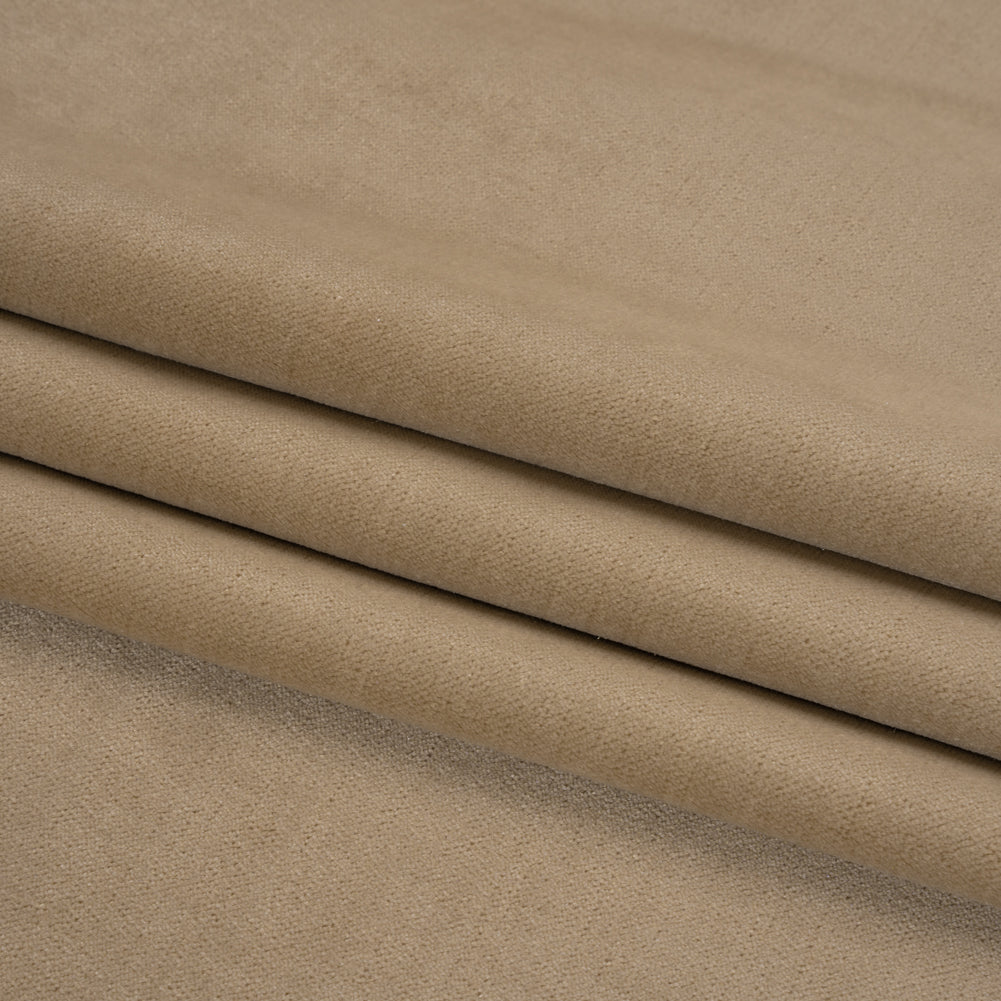 Low Pile Upholstery Velvet - True Beige - Somerset Collection
