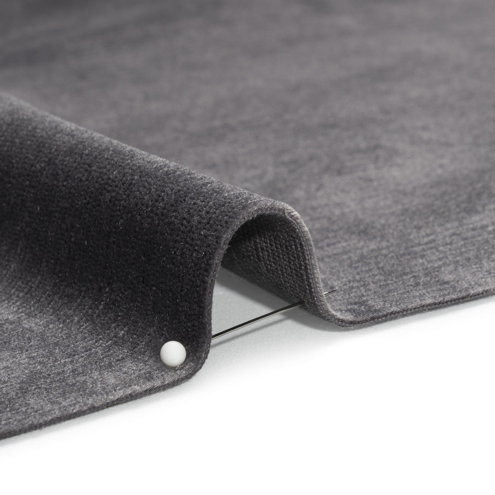 Plush Upholstery Corduroy - Pewter - Emerson Collection