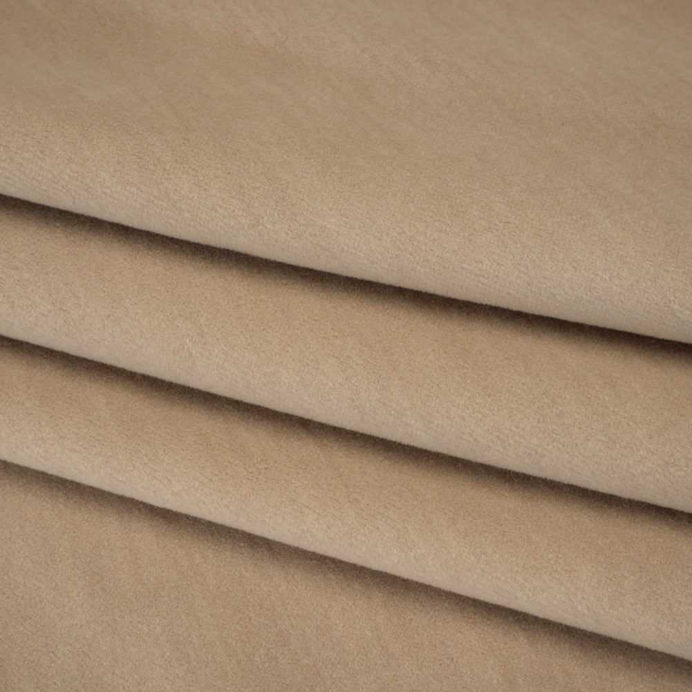 Wool and Cotton Upholstery Velveteen - Bisque - Dakota Collection