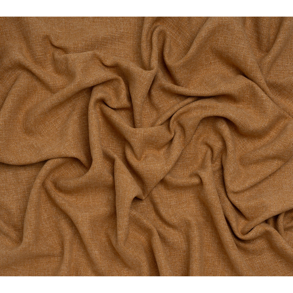 Polyester and Linen Textured Upholstery Woven - Apricot - Georgia Collection