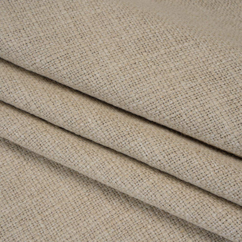 Polyester and Linen Textured Upholstery Woven - Linen - Georgia Collection