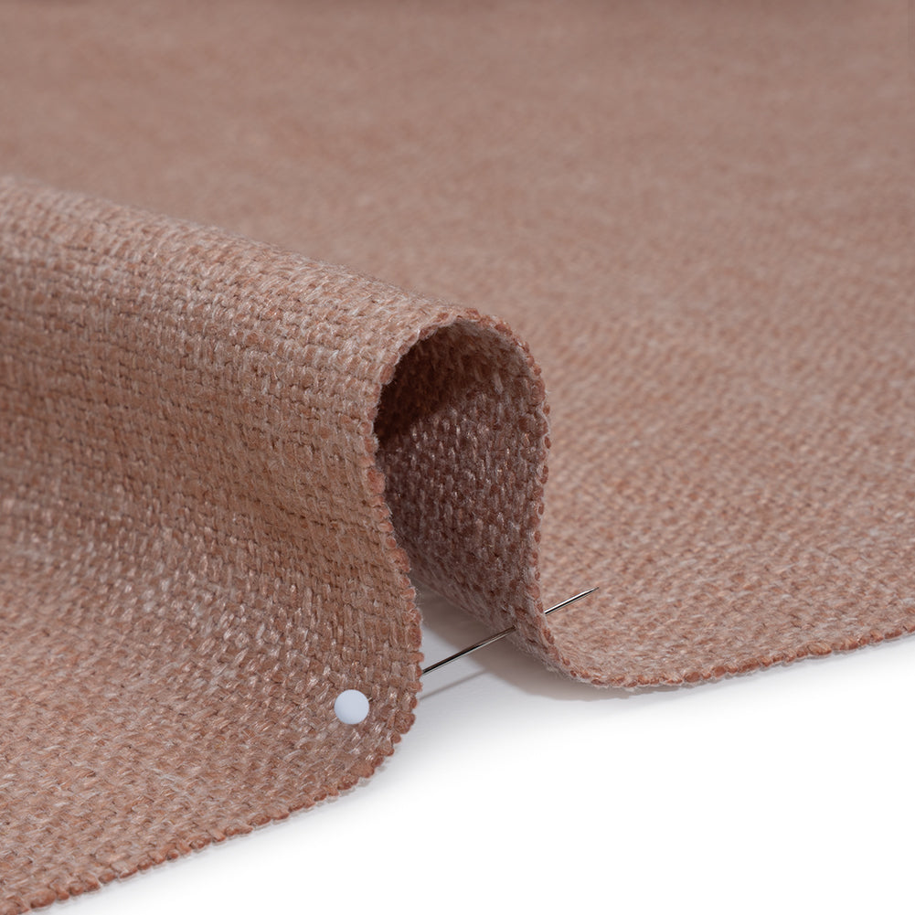 Polyester and Linen Textured Upholstery Woven - Pink Sand - Georgia Collection