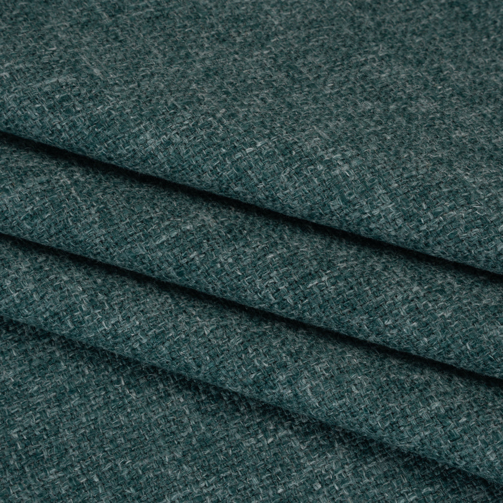 Polyester and Linen Textured Upholstery Woven - Spruce - Georgia Collection