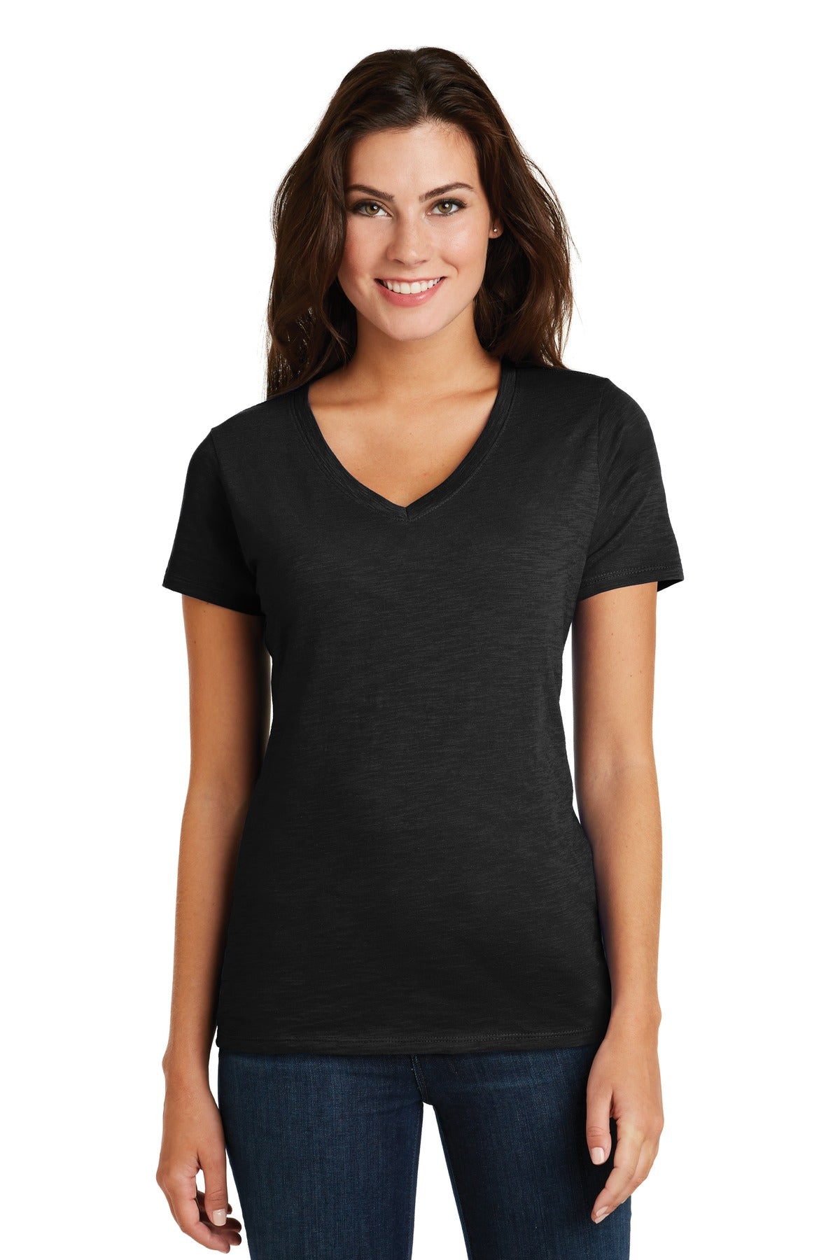District ® Women's Super Slub® V-Neck Tee