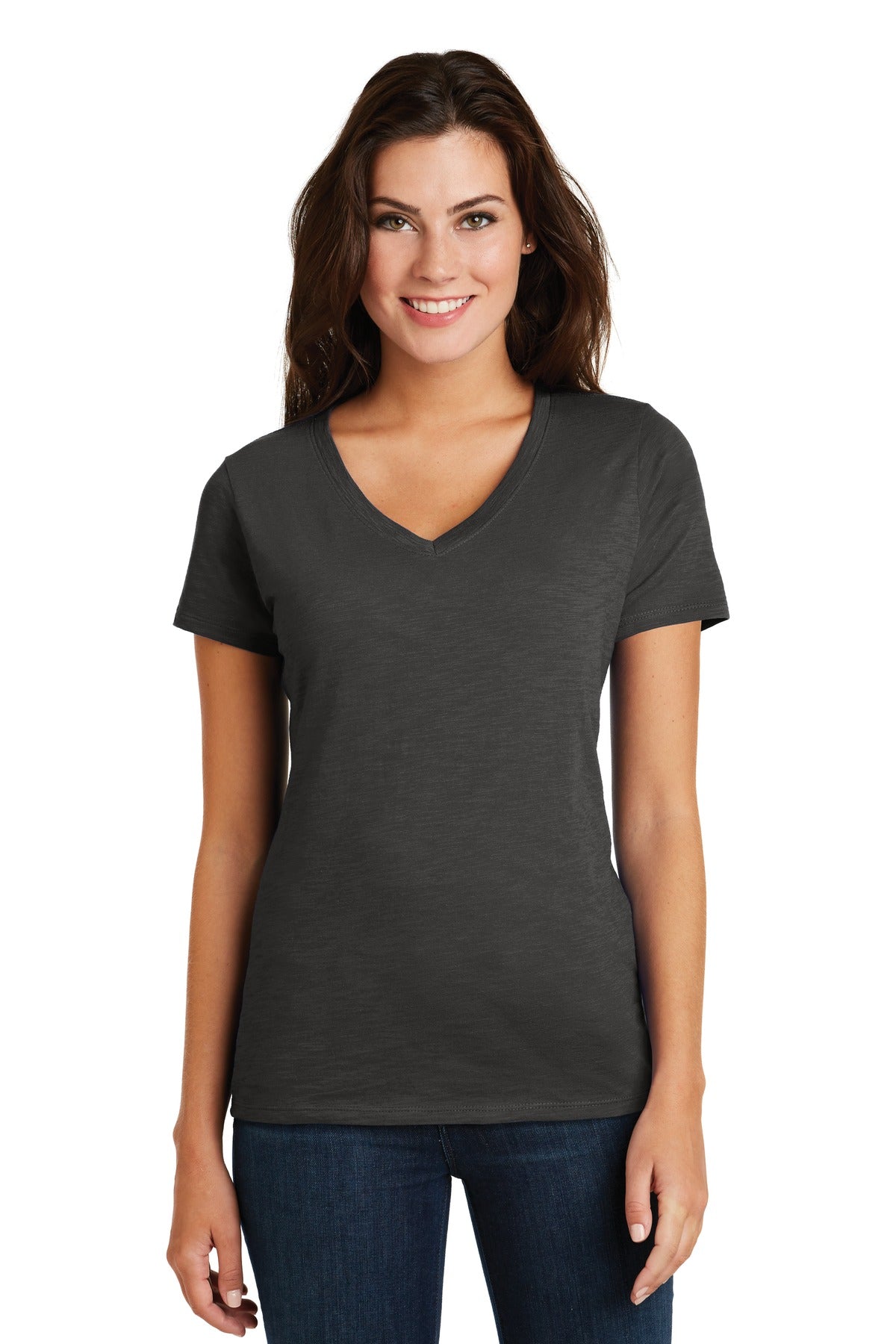 District ® Women's Super Slub® V-Neck Tee