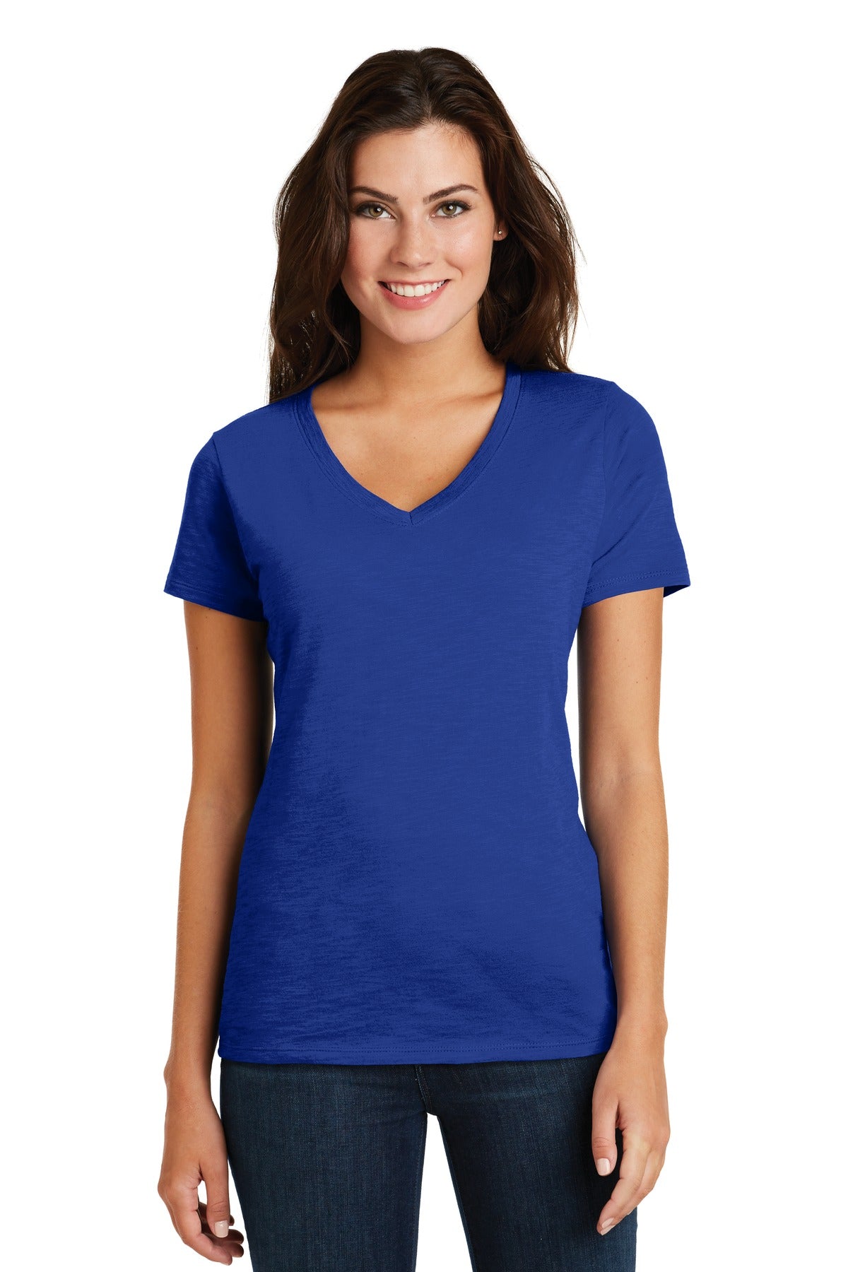 District ® Women's Super Slub® V-Neck Tee