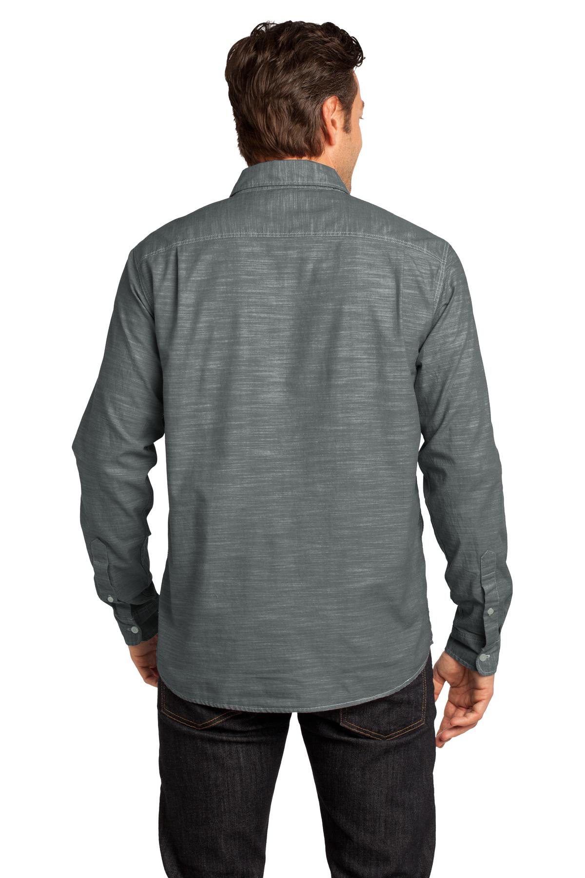 District Made® - Mens Long Sleeve Washed Woven Shirt