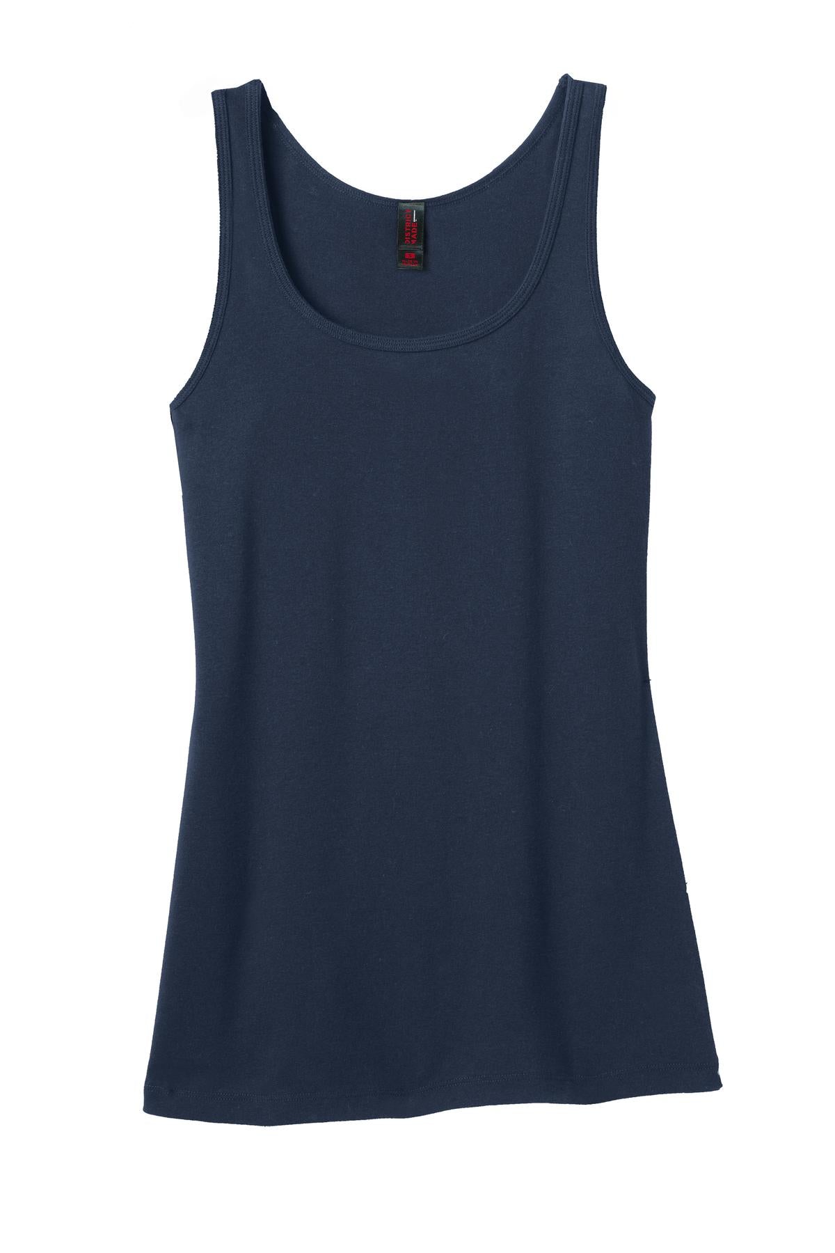District Made® Ladies Mini Rib Racerback Tank