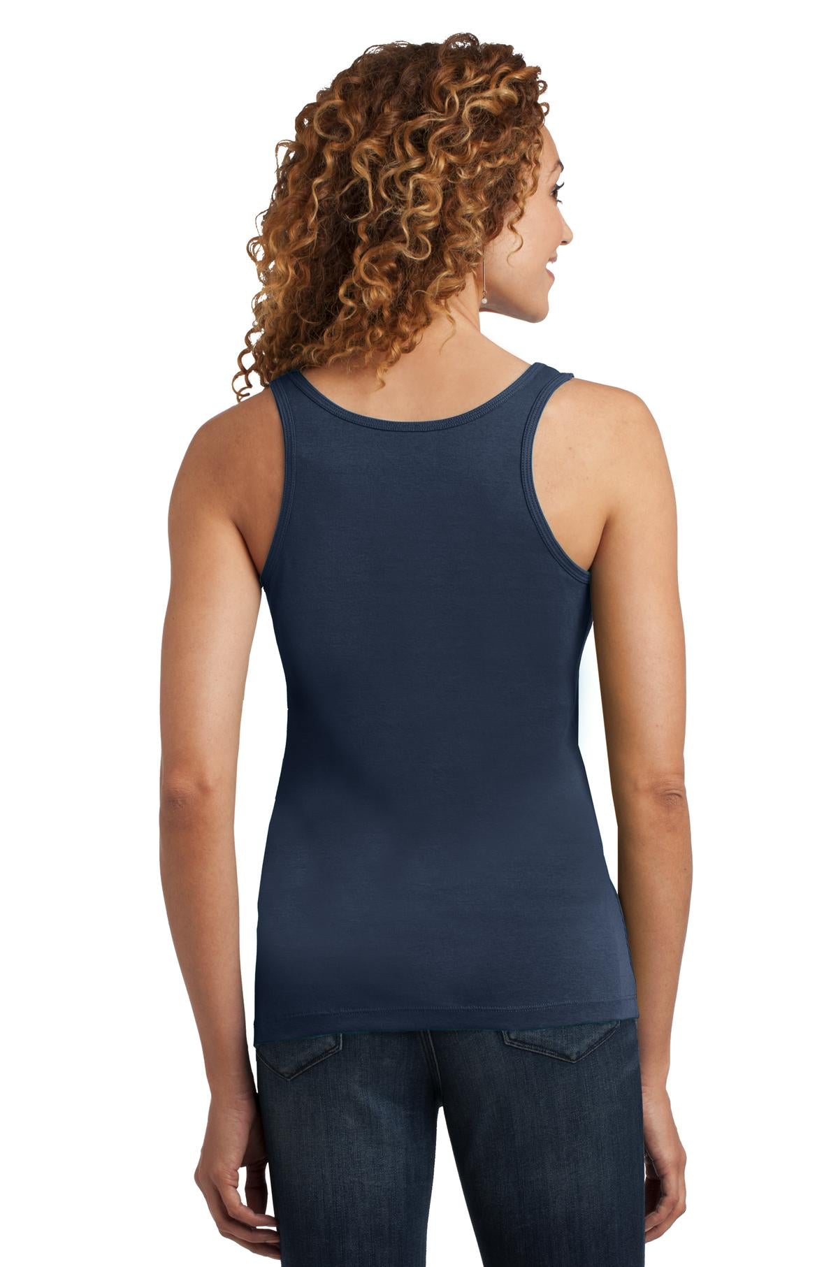 District Made® Ladies Mini Rib Racerback Tank