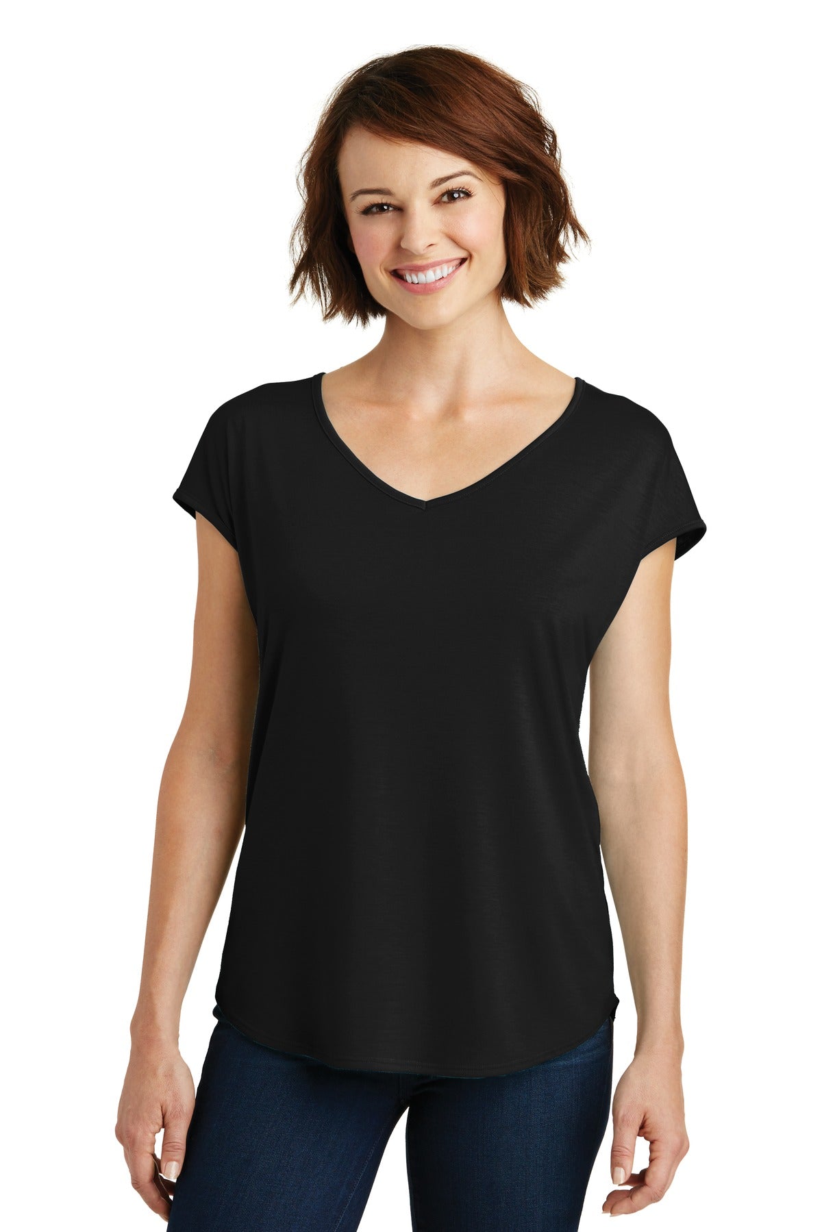 District ® Women's Drapey Cross-Back Tee