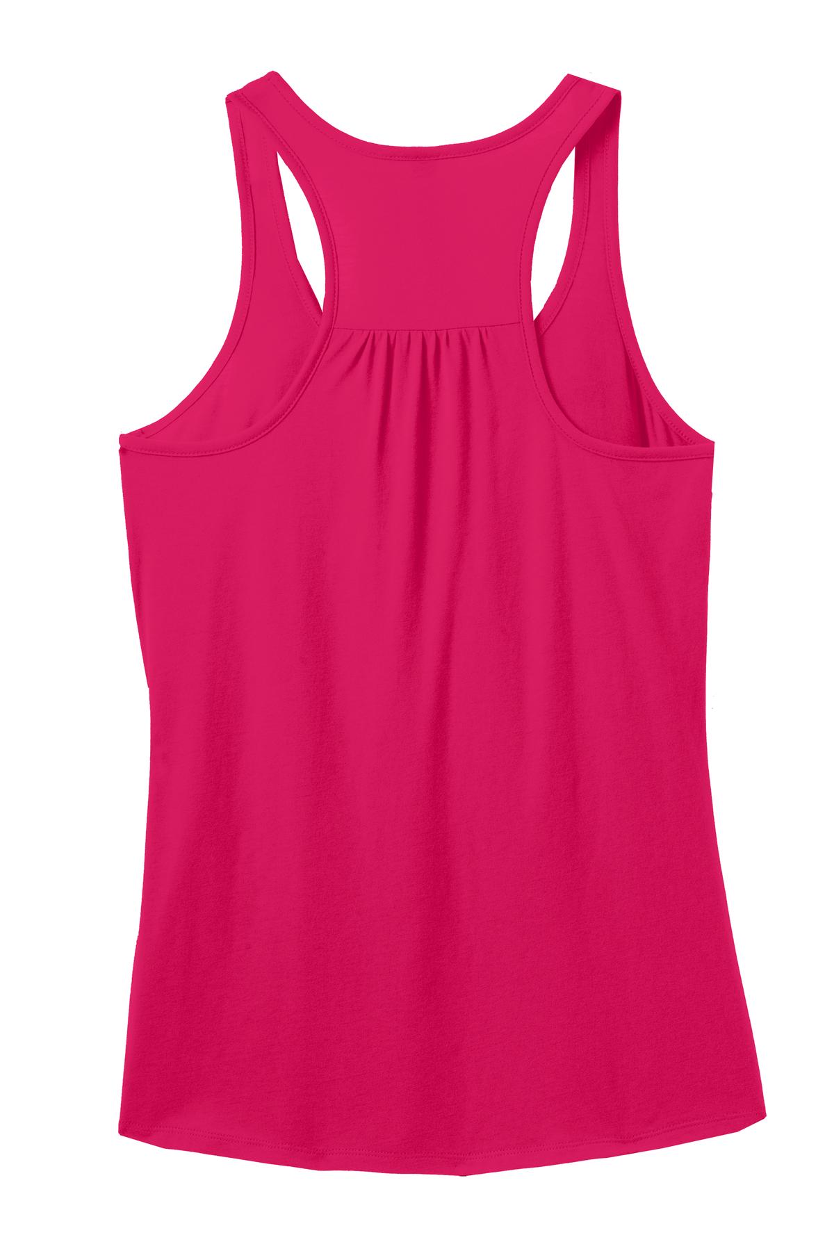 District Made® Ladies 60/40 Gathered Racerback Tank