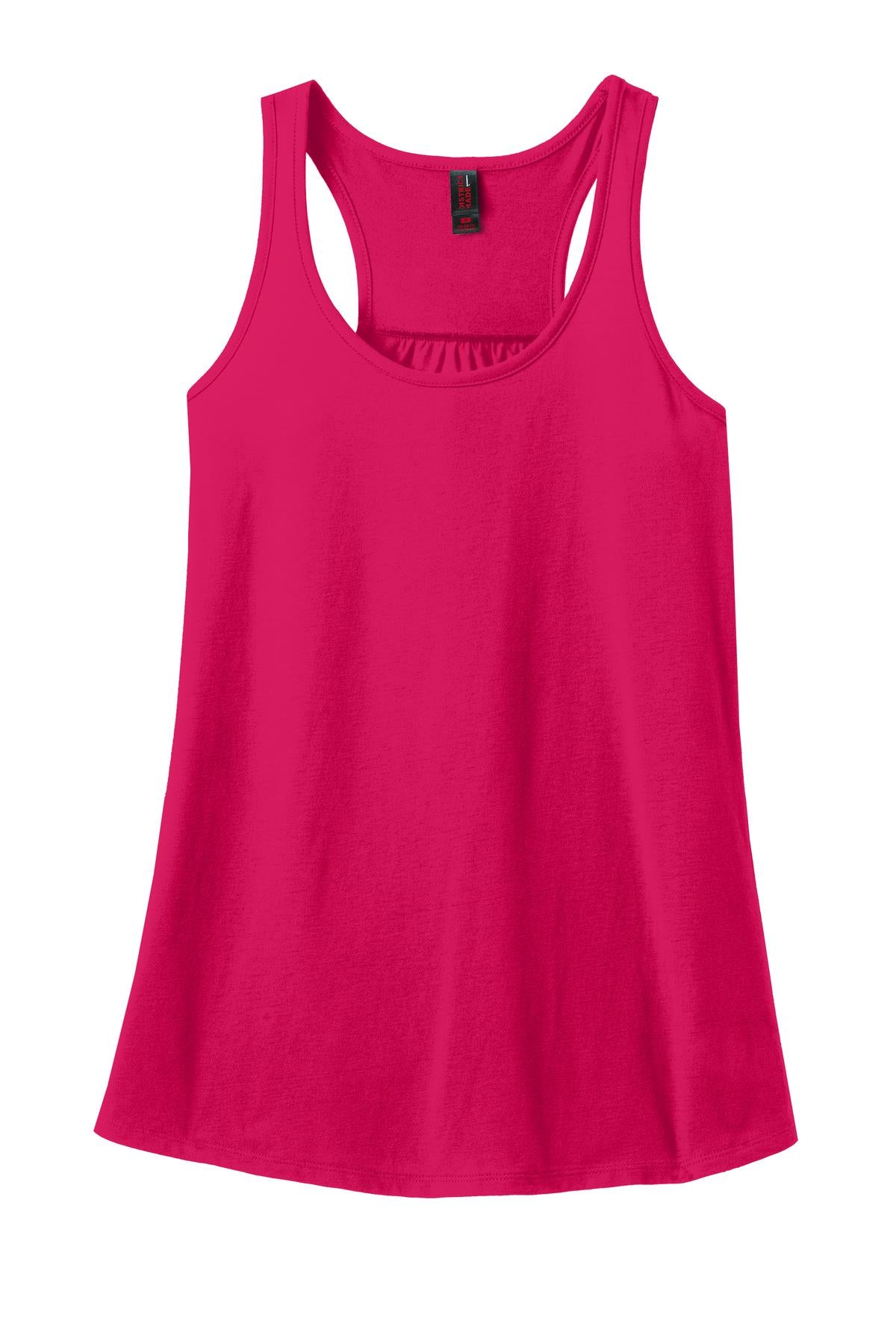 District Made® Ladies 60/40 Gathered Racerback Tank
