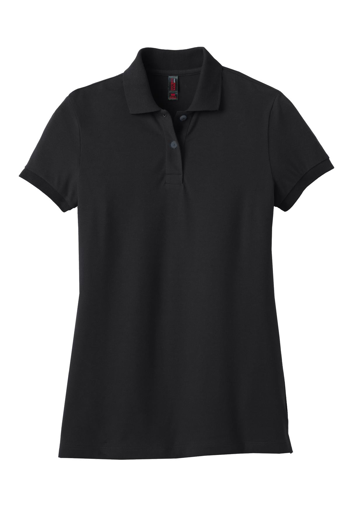 District Made® Ladies Stretch Pique Polo