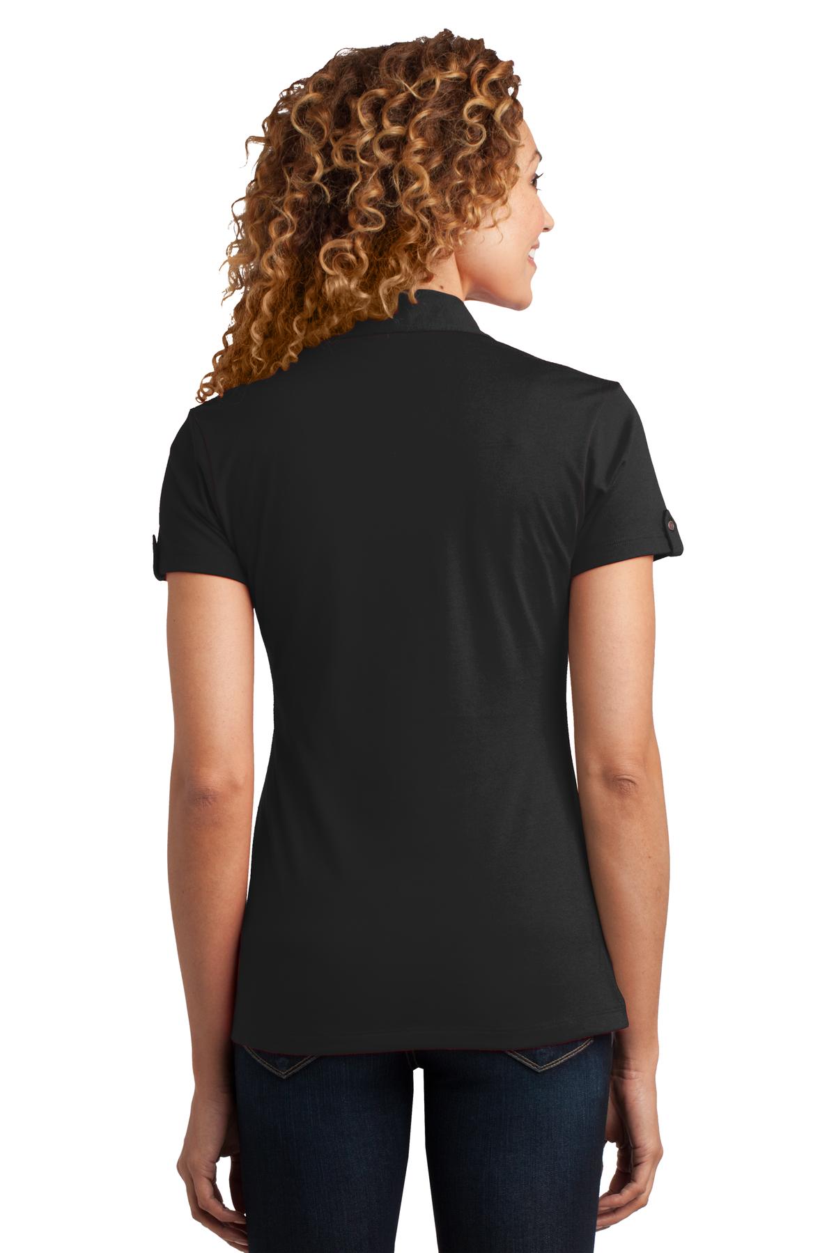 District Made® Ladies Double Pocket Polo