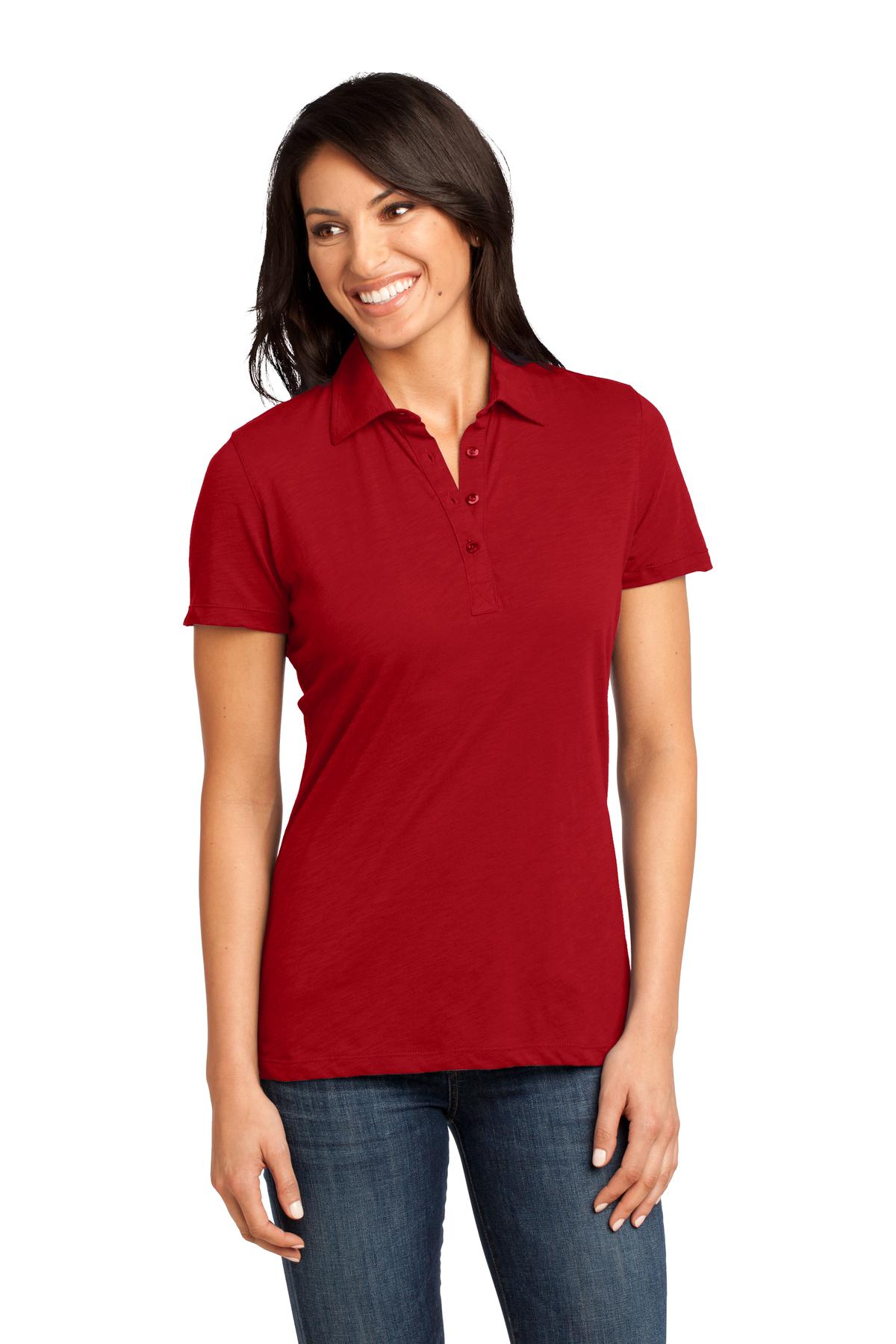 District Made® - Ladies Slub Polo
