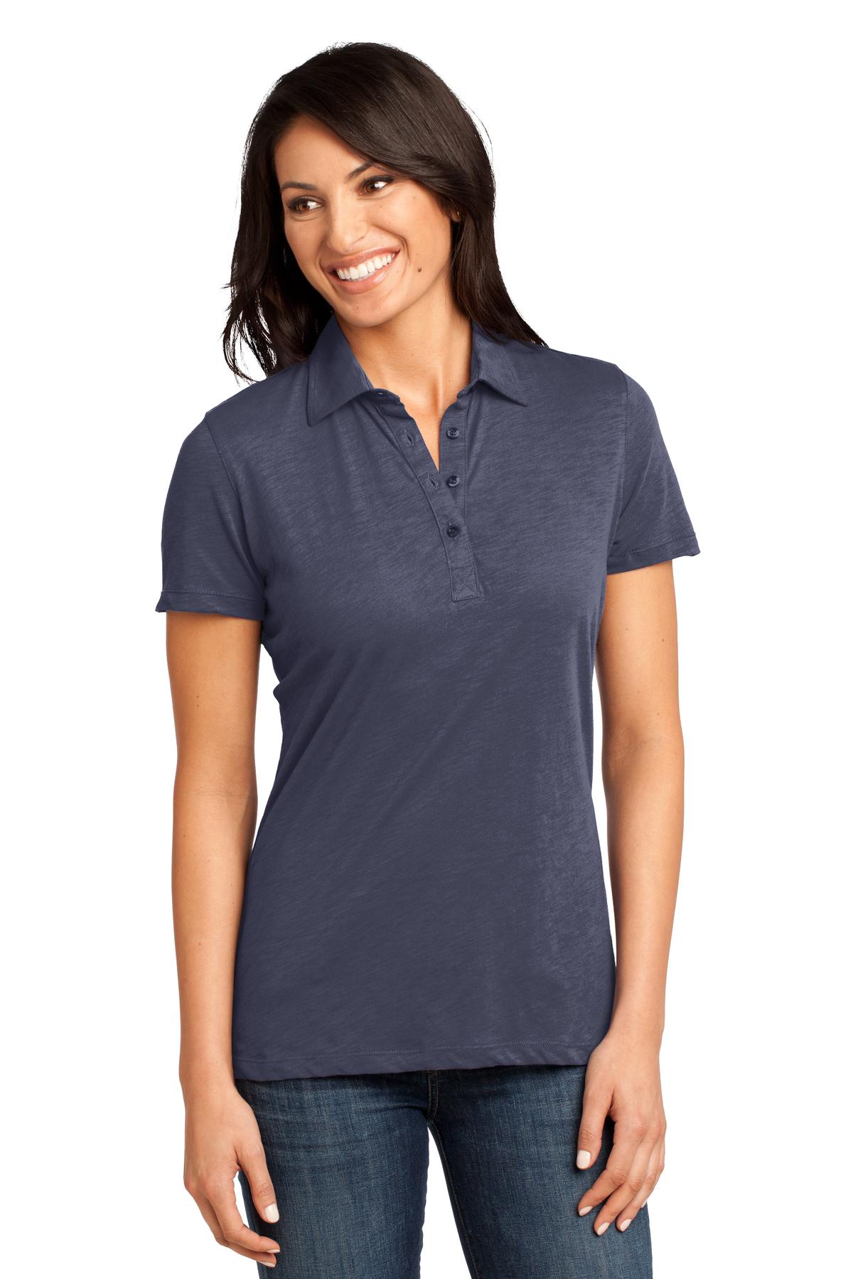 District Made® - Ladies Slub Polo