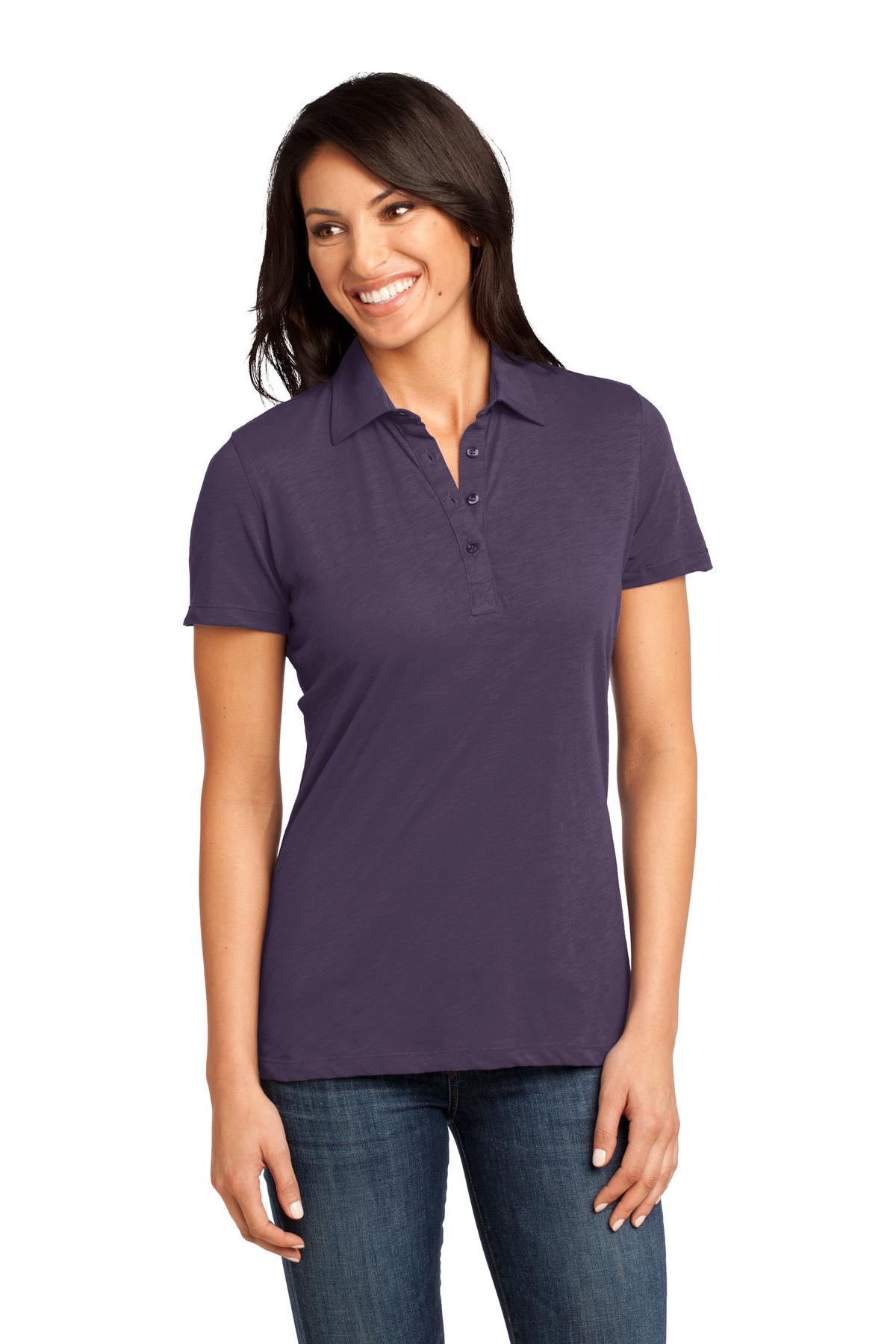 District Made® - Ladies Slub Polo