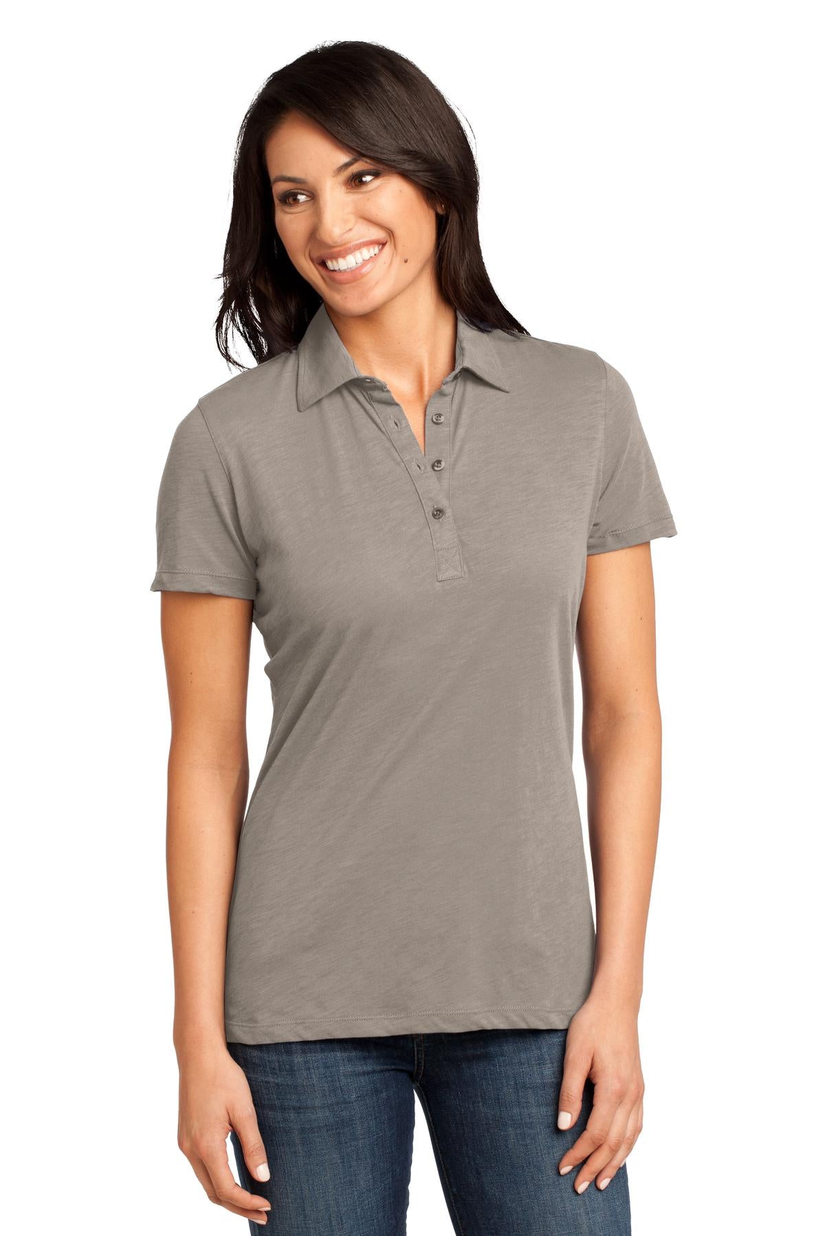 District Made® - Ladies Slub Polo