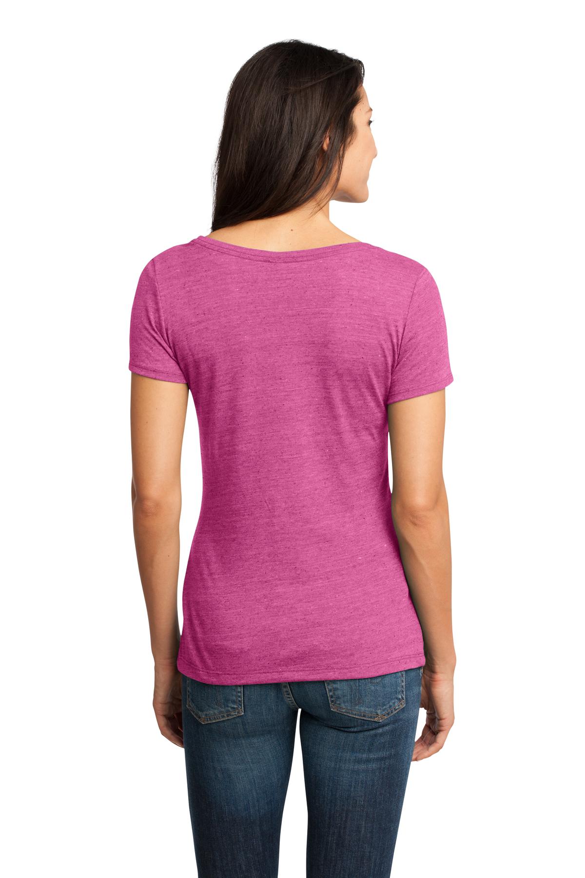 District Made® - Ladies Textured Scoop Tee