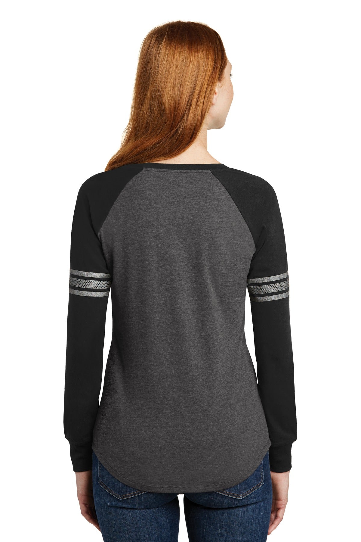 District ® Women's Game Long Sleeve V-Neck Tee