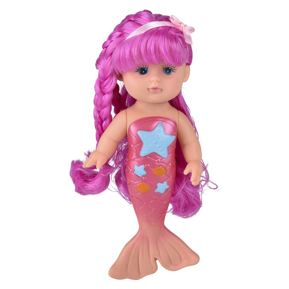 Mermaid Bath Time Doll 9" (6 Pc Display)