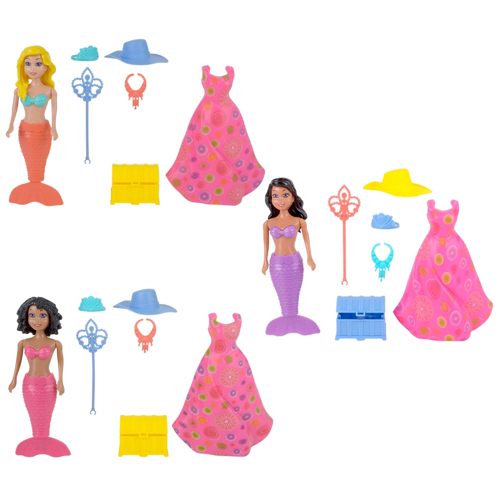 Wind-Up Mermaid Dress Up Playset (1 DZ)