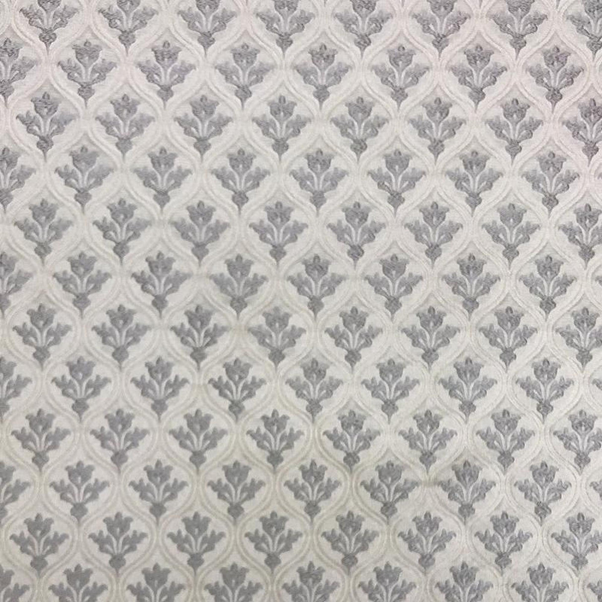 Dominic Polyester Fabric - Two-Toned Floral Jacquard, 55" Width (1 Yard)