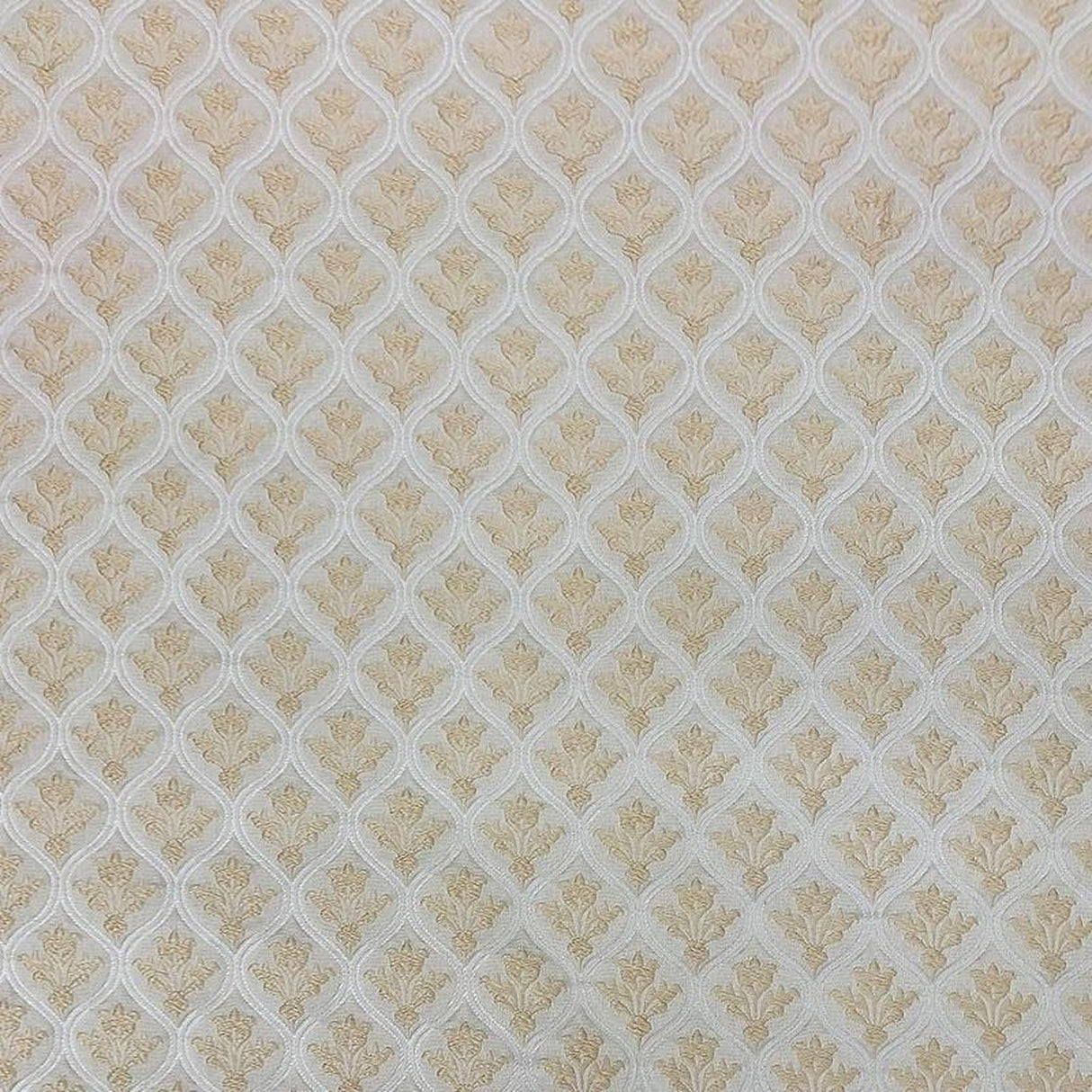 Dominic Polyester Fabric - Two-Toned Floral Jacquard, 55" Width (1 Yard)