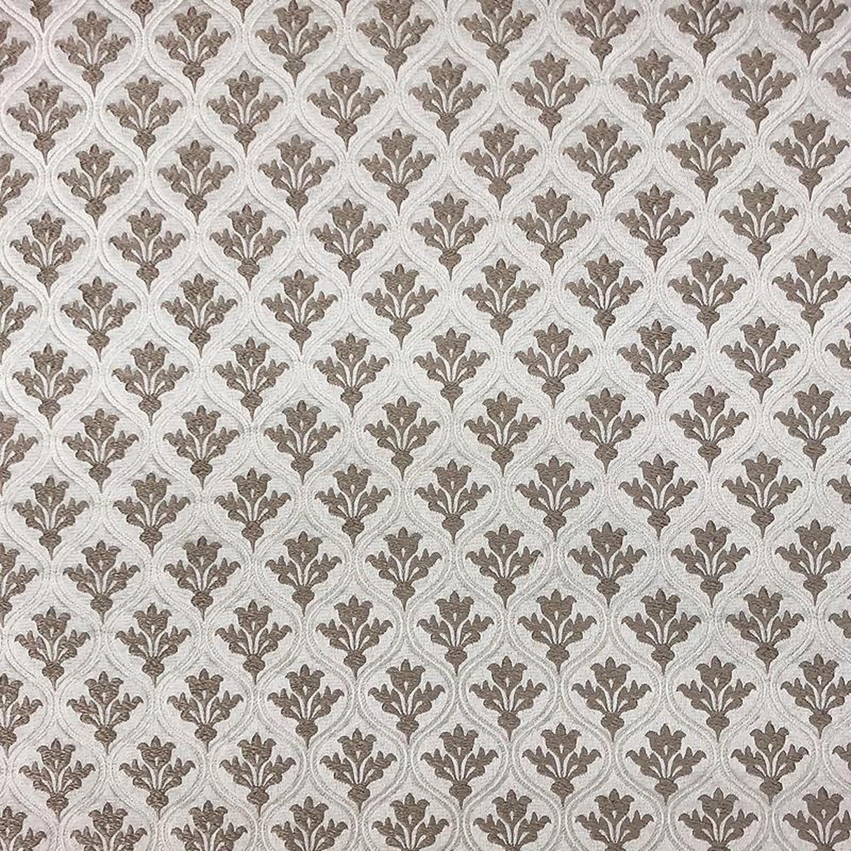 Dominic Polyester Fabric - Two-Toned Floral Jacquard, 55" Width (1 Yard)