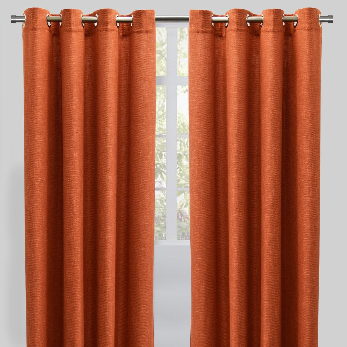 Raider Linen Blend Curtain Fabric - Solid Textured Chevron Pattern, Spa, 54" X 96" (2 Panels)