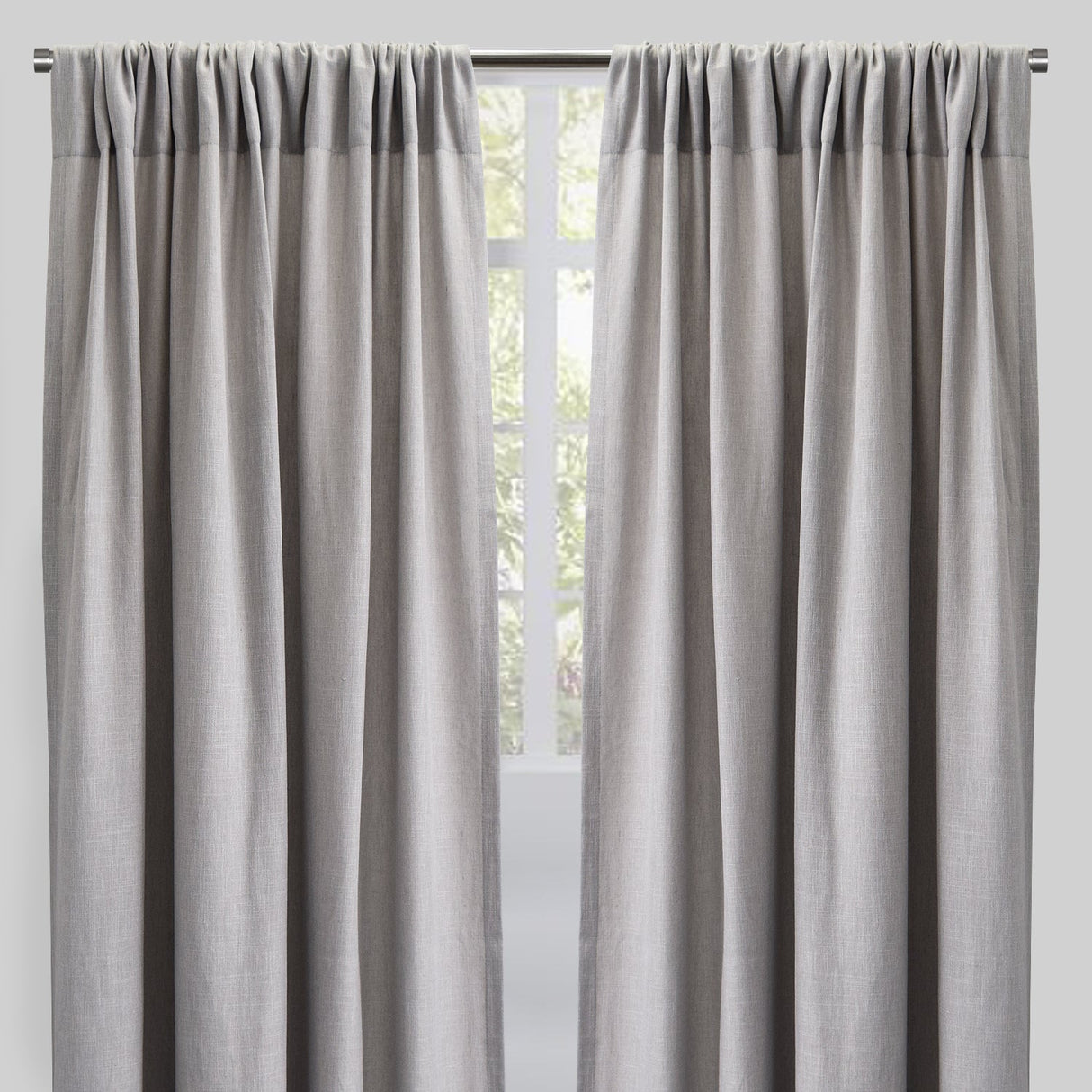 Saint Linen Blend Curtains - Solid, 54" X 96", Rod Pocket (1 Pair)
