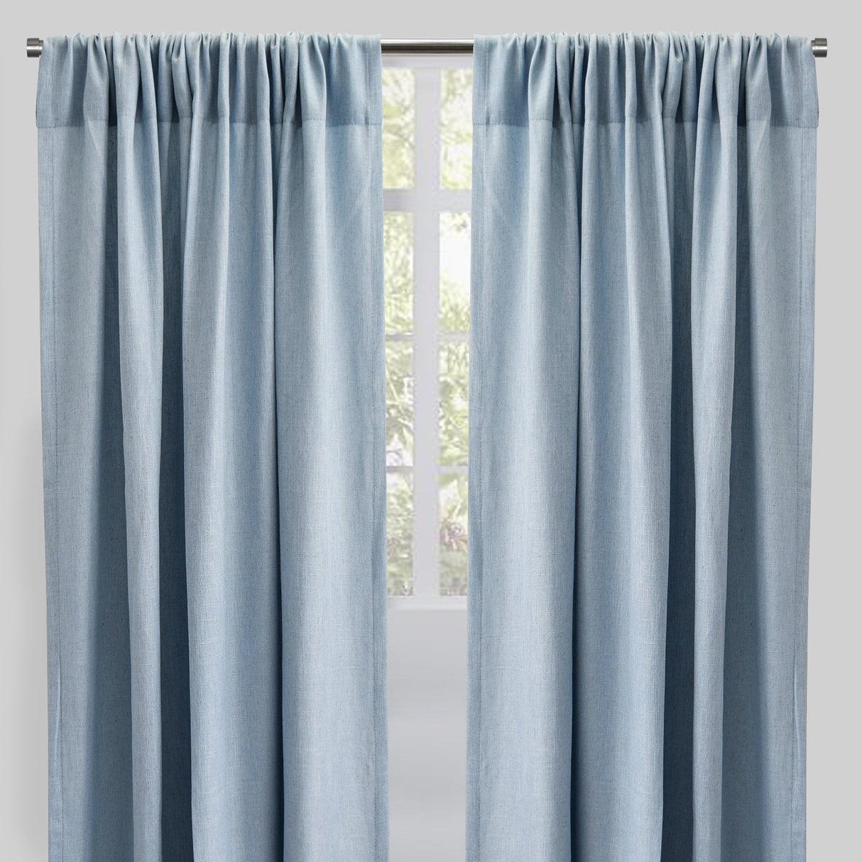 Saint Linen Blend Curtains - Solid, 54" X 96", Rod Pocket (1 Pair)