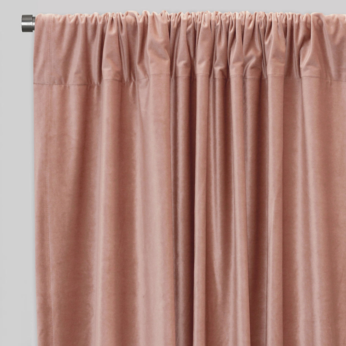 Tuscan Shiny Solid Velvet Fabric - Solid Velvet Curtain Panels, 54" Width X 96" Height, Rod Pocket (2 Panels)