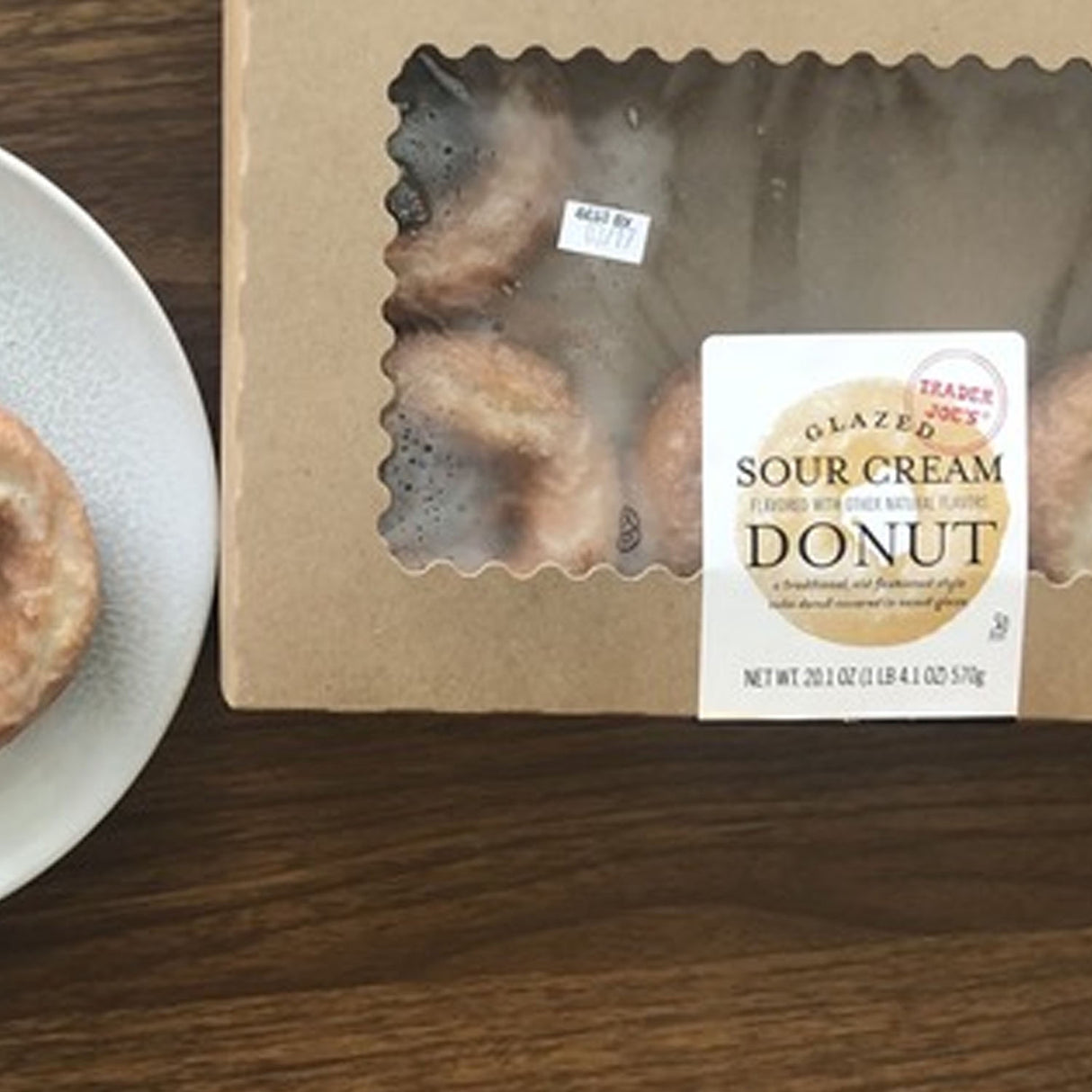 Trader Joe’s Glazed Sour Cream Donuts 20.1 Oz