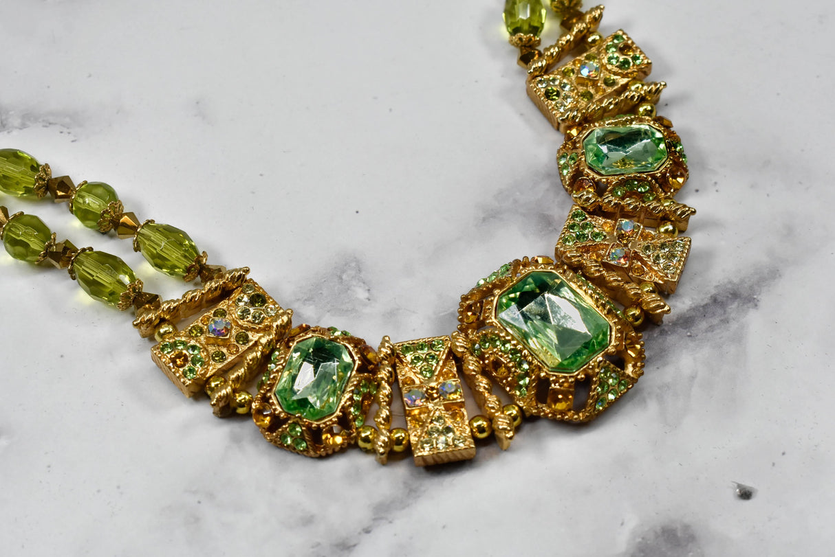 Rhinestone Beaded Necklace