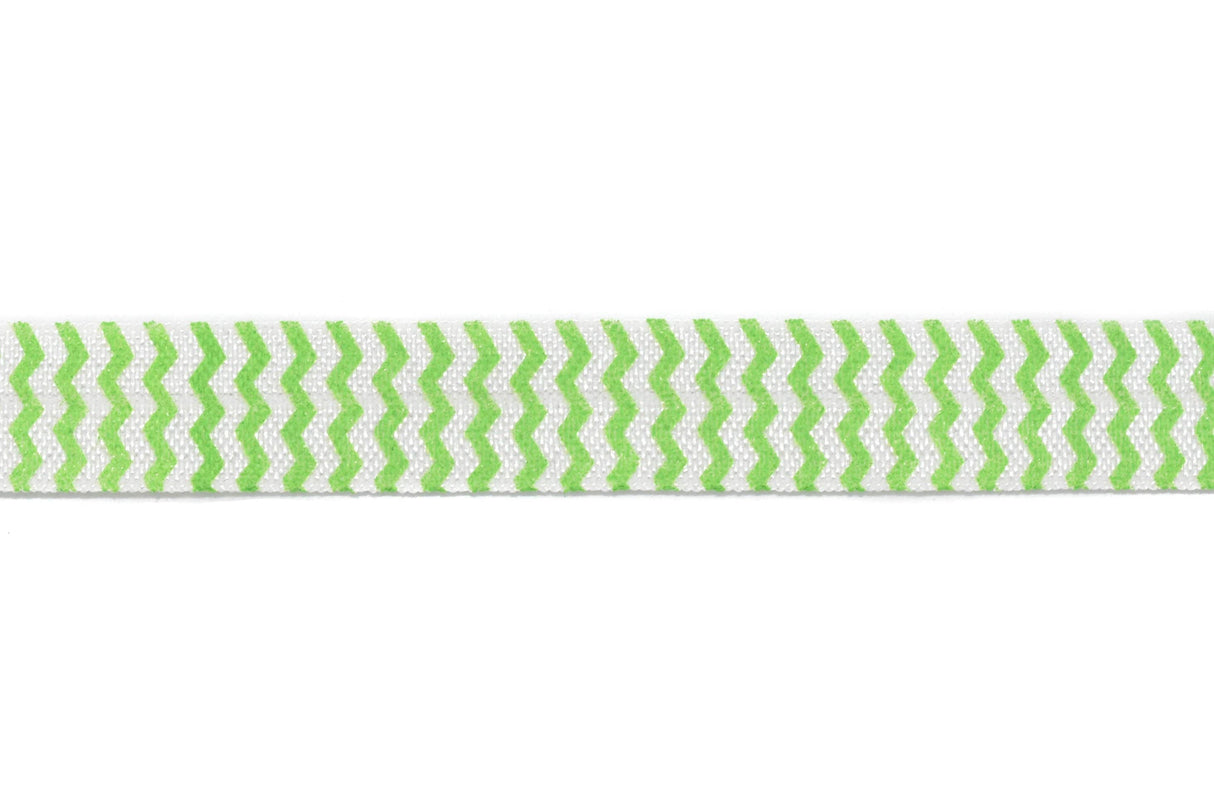 Fold-Over Elastic Chevron Print 0.63"