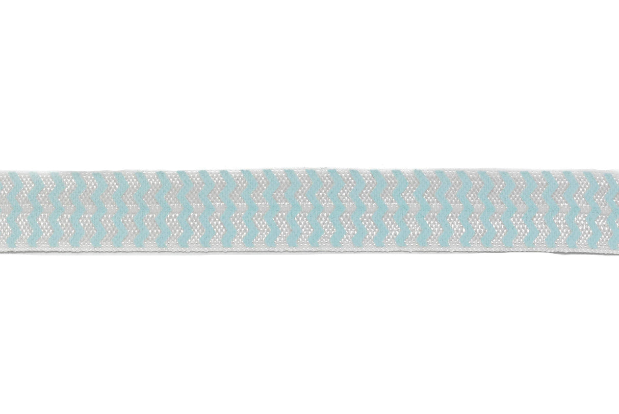 Fold-Over Elastic Chevron Print 0.63"