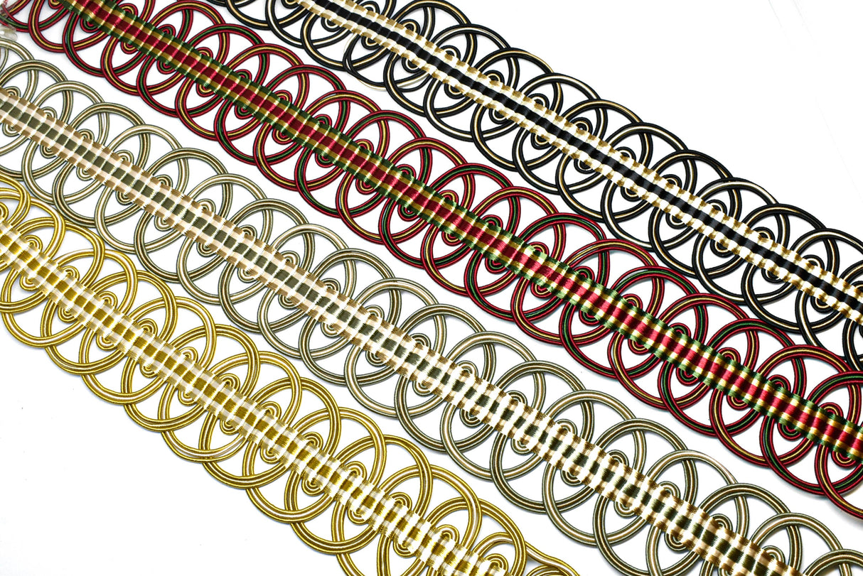 Gimp Trim Wavy Loop Braided 2 Inch