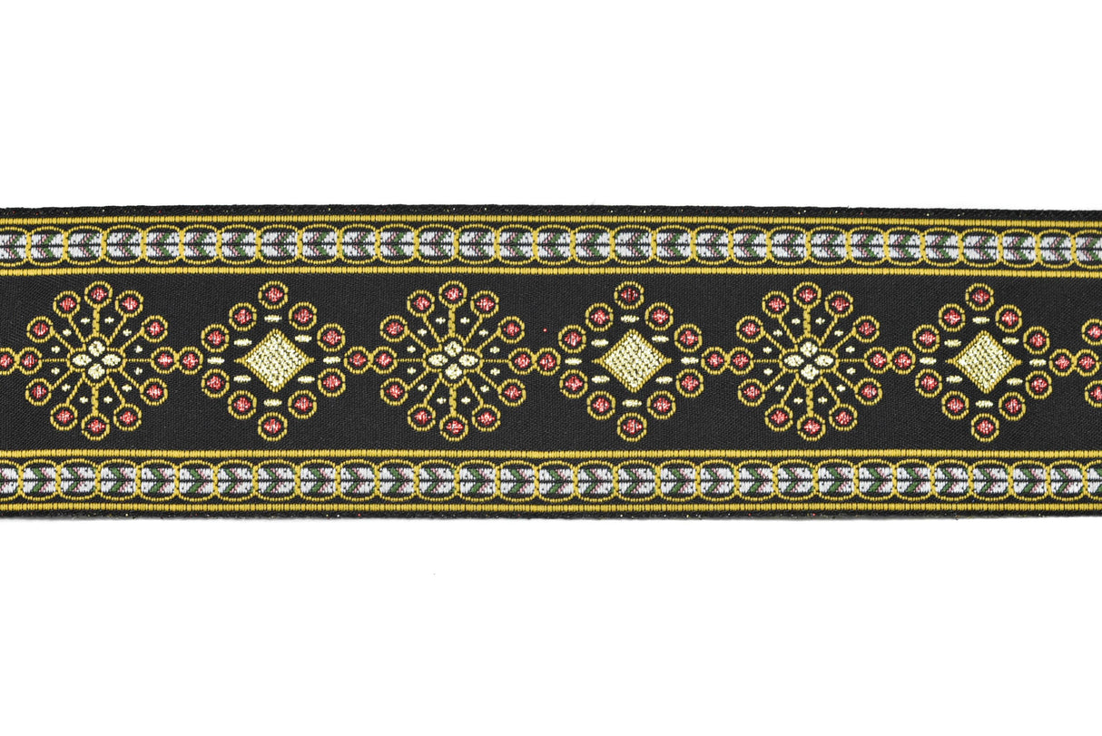 Jacquard Ribbon Circular Diamond 1.75"