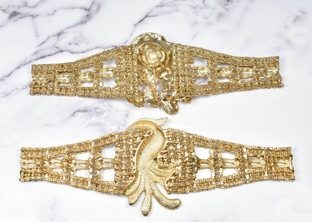 Gold Rhinestone Buckles