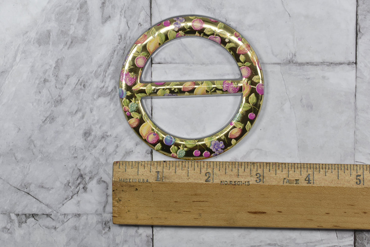 Gold Floral Belt Buckle