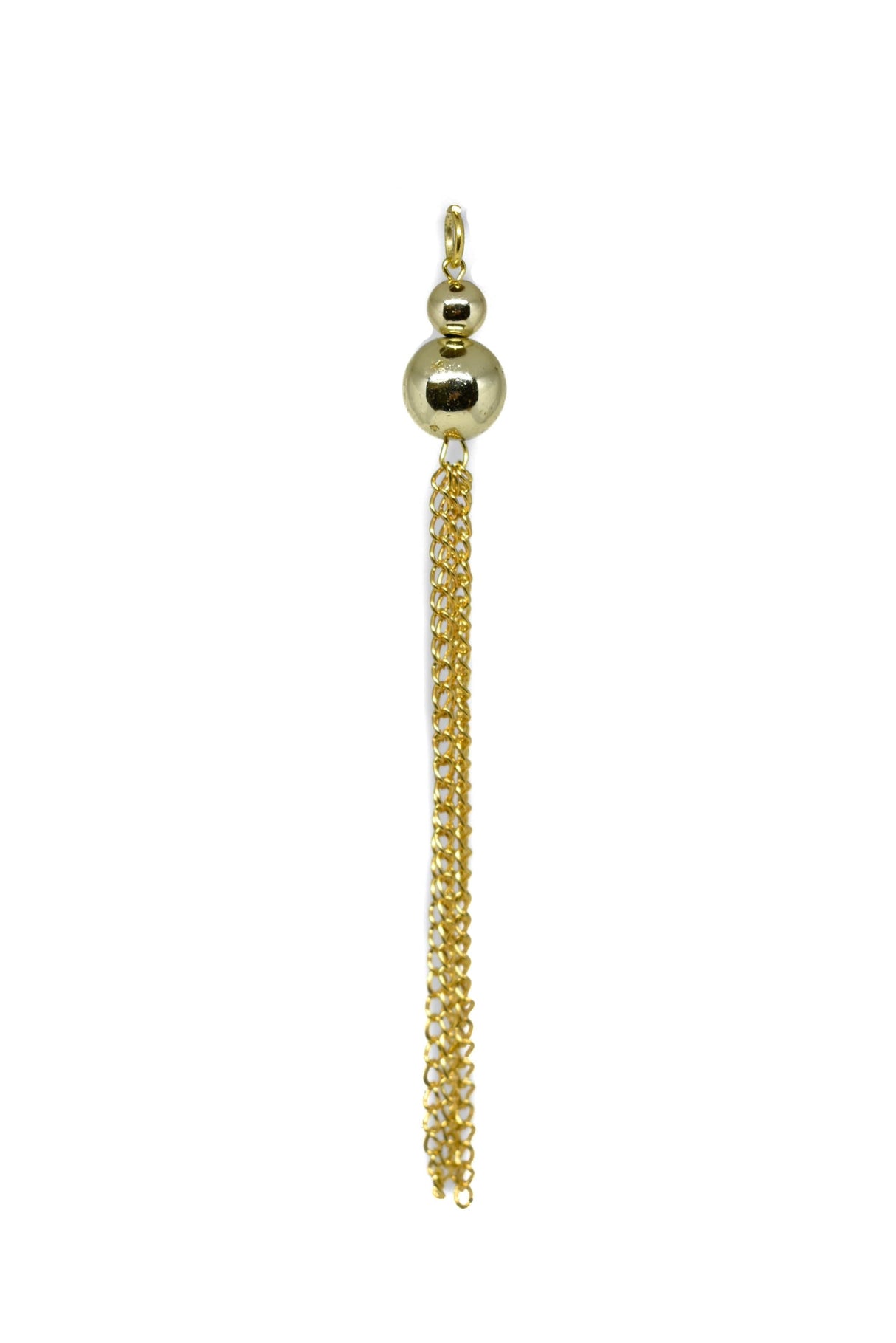 Tassel Charm Metallic Gold