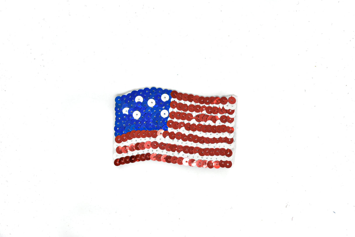 Applique Patch American Flag Peace Sign