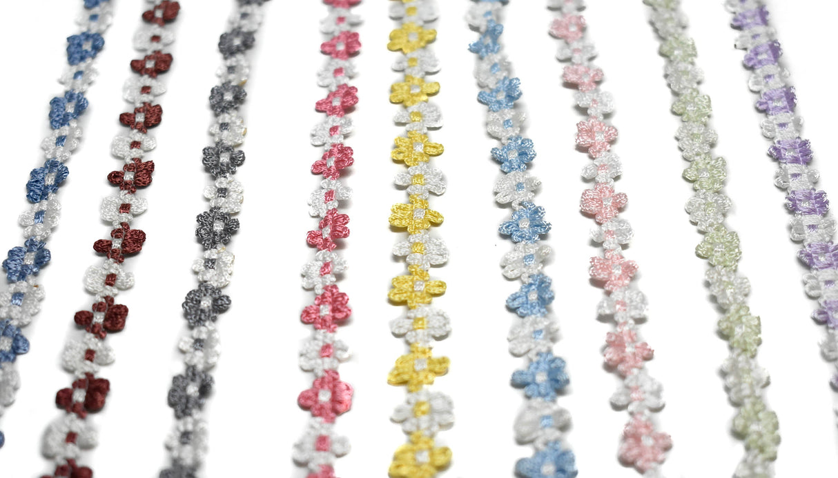Floral Braided Gimp Trim 5/8" Two-Tone