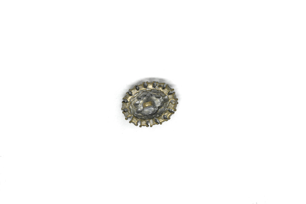 Rhinestone Button Vintage Crystal 1" x 0.6"