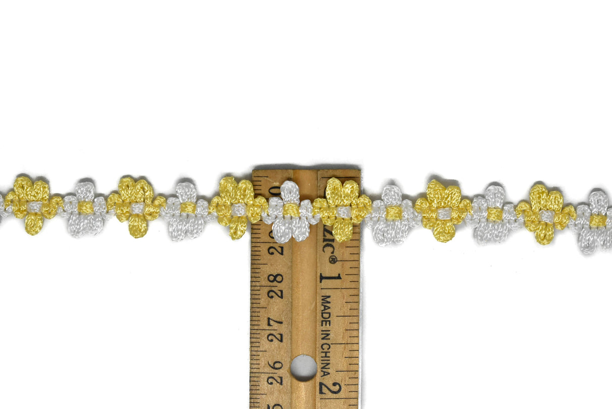 Floral Braided Gimp Trim 5/8" Two-Tone